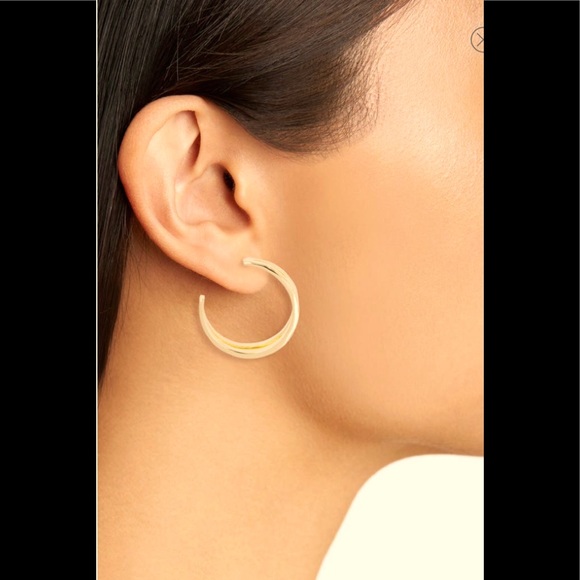 Kendra Scott Zorte Split Hoop Earrings - Picture 3 of 4